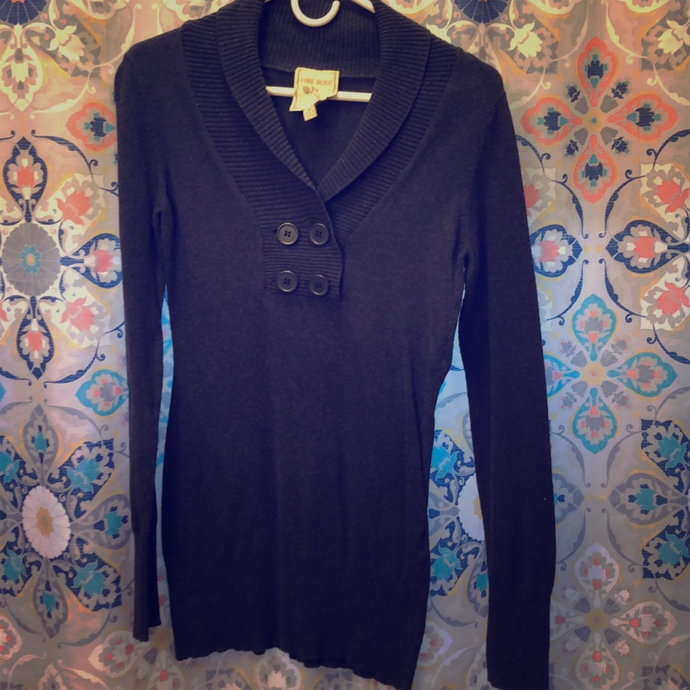 Sweater with button detail
